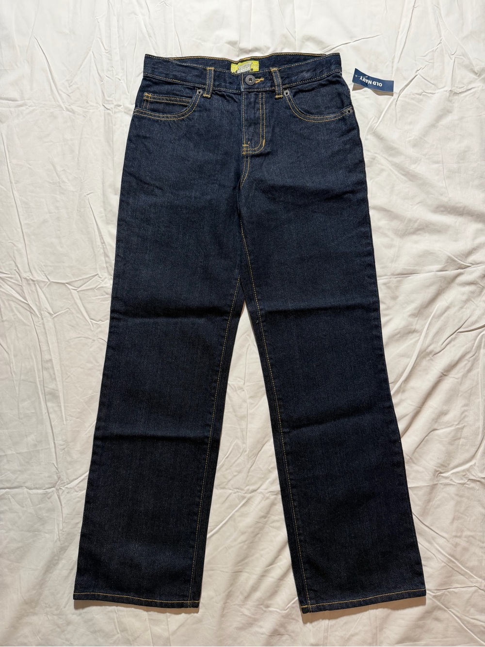 Old Navy Boys Jeans Straight Leg Dark Wash Size 10 Regular